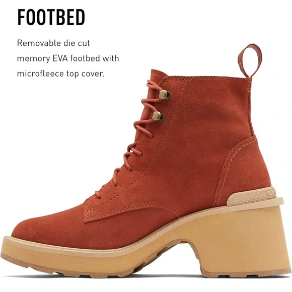 Sorel Women's Hi-Line Heel Lace Boots Size 9.5 - Picture 5 of 6